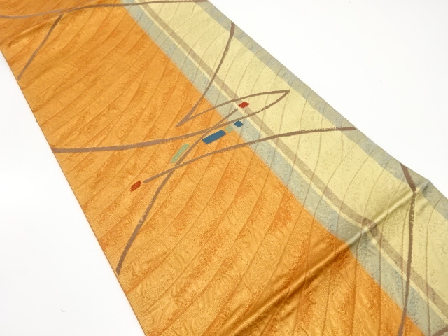 JAPANESE NAGOYA OBI / WOVEN LINE DRAWING